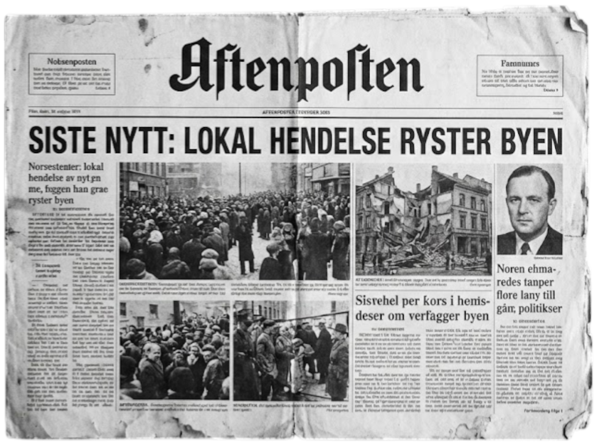 Journal newspaper visual